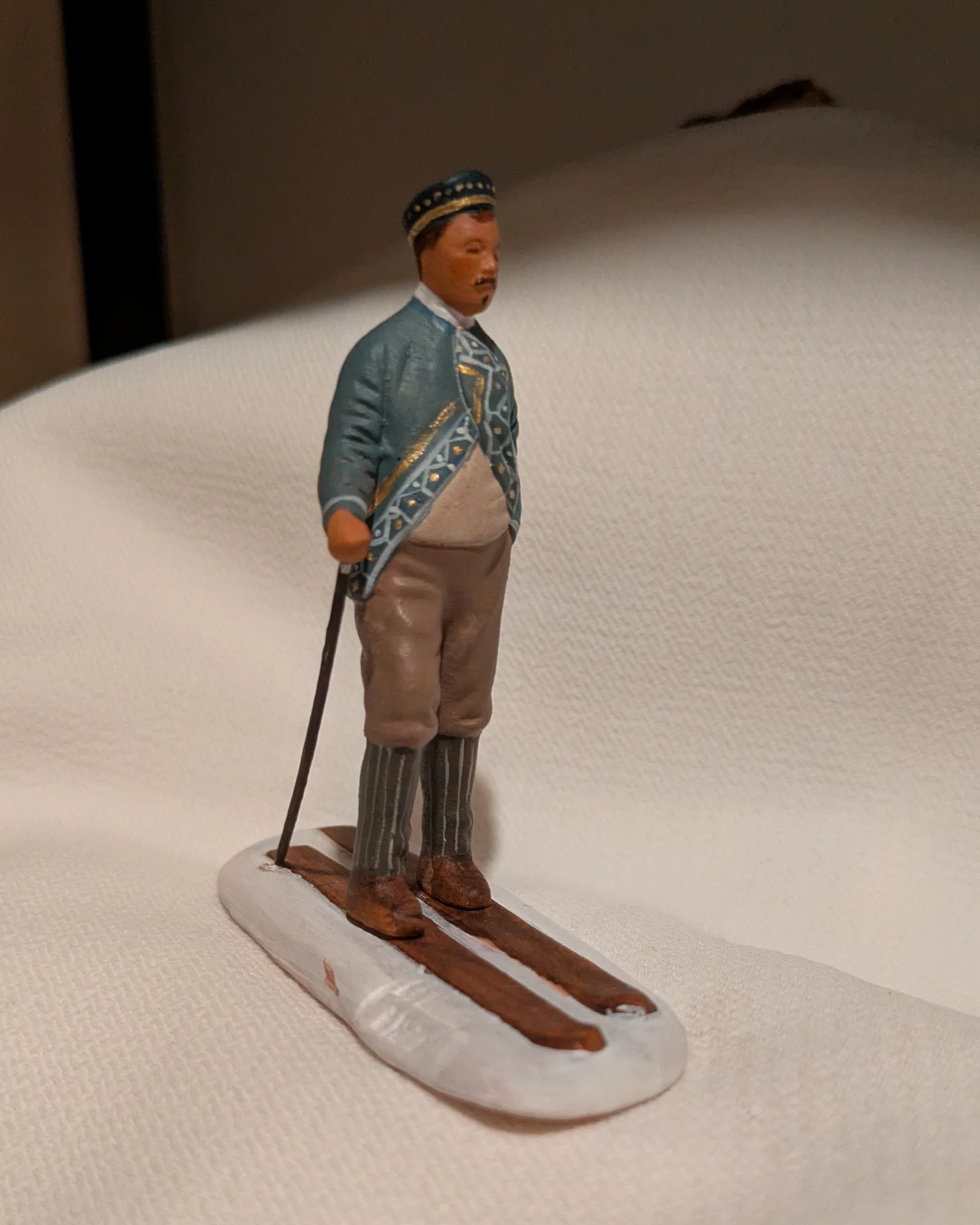 Skieur — Bleu ciel