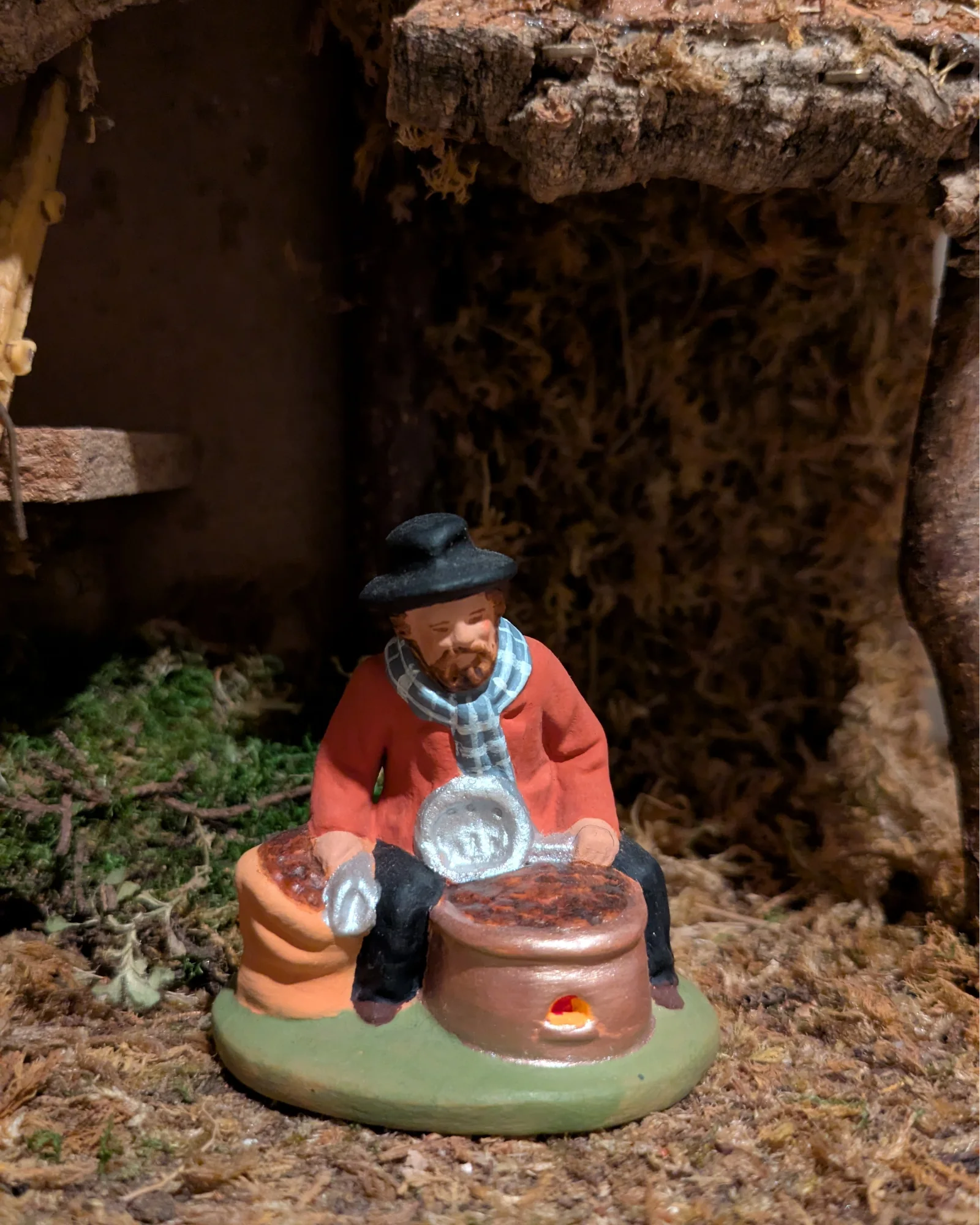 Homme aux marrons