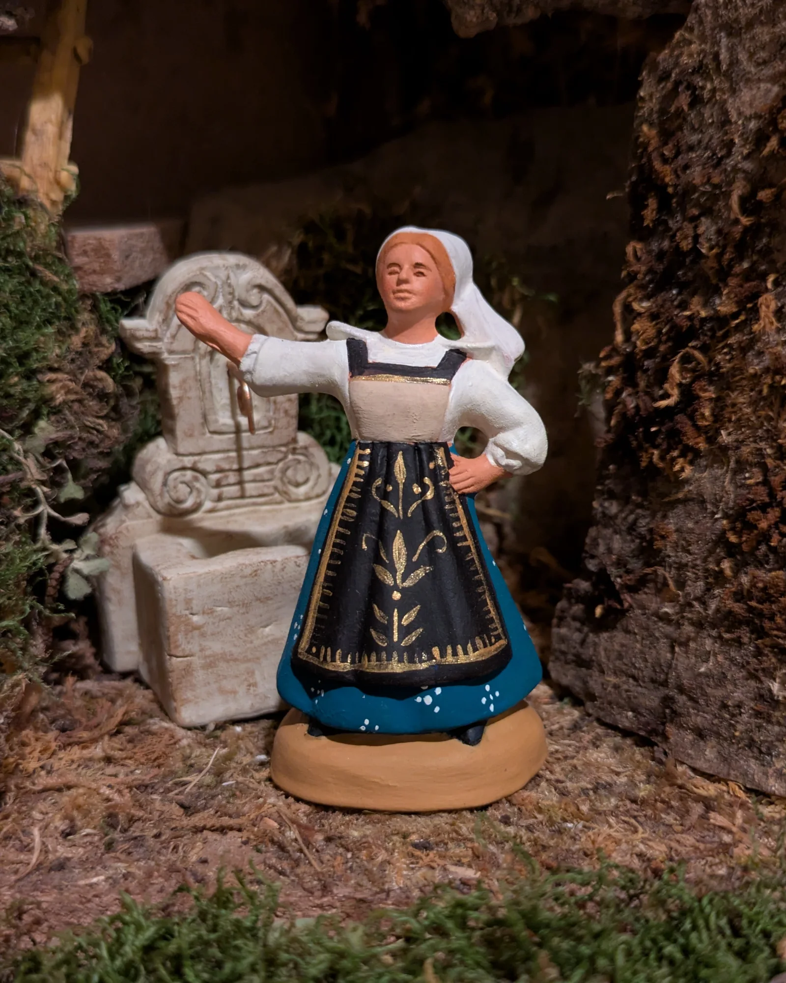Bretonne de Quimper danseuse — Bleu