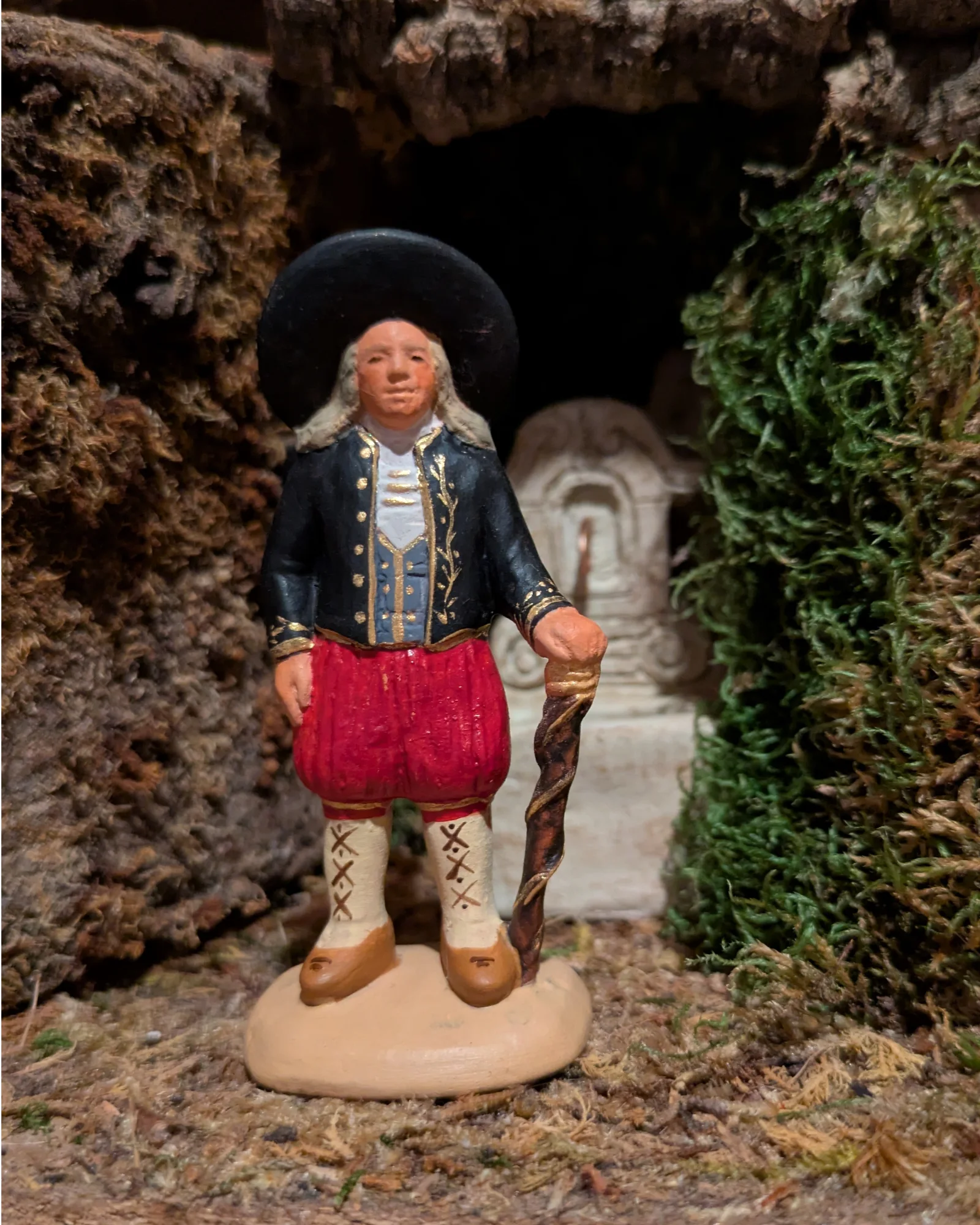 Breton Quimper au large chapeau — Noir et rouge 2